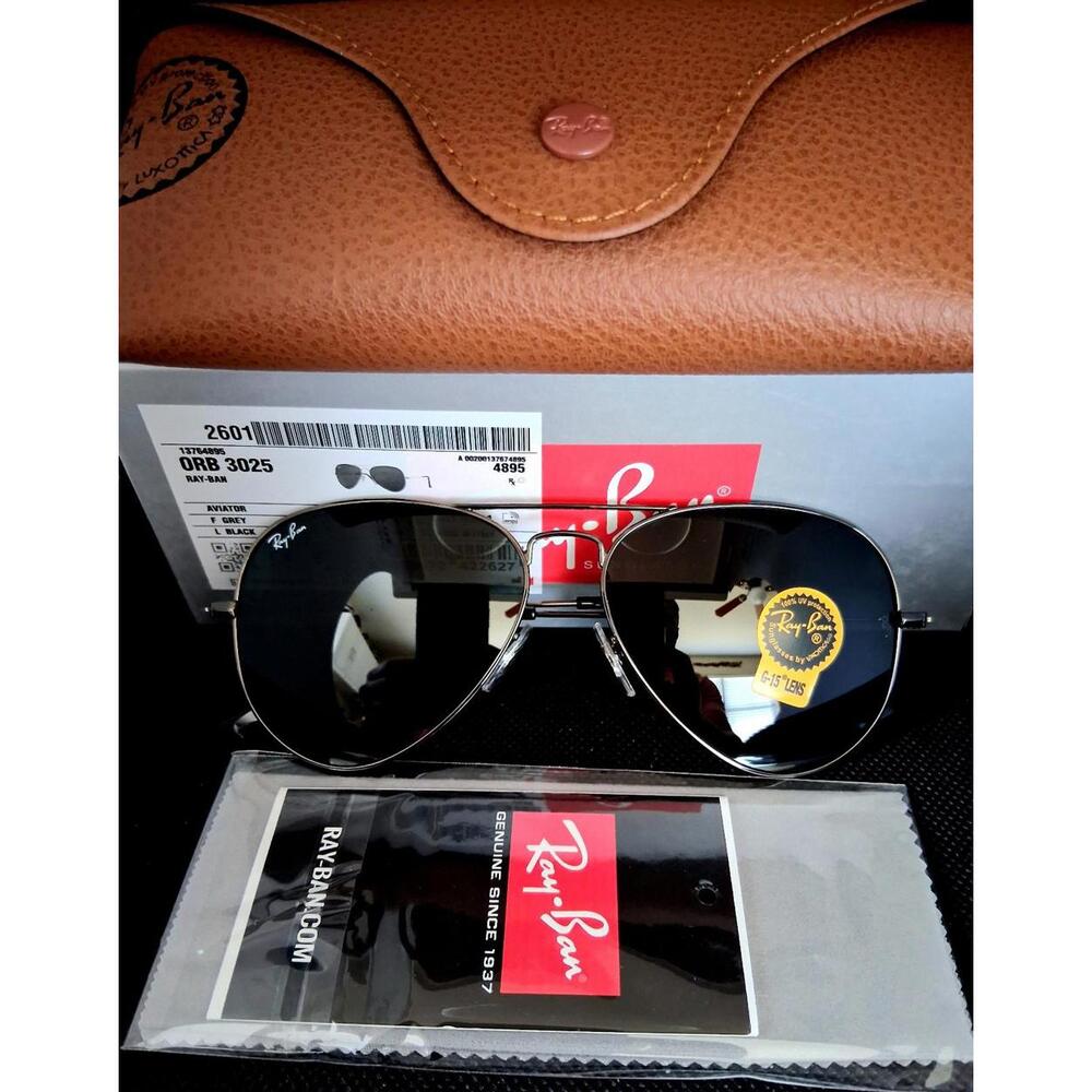 Ray-Ban RB3025 Black Lens Black‎ Frame 58mm Sunglasses